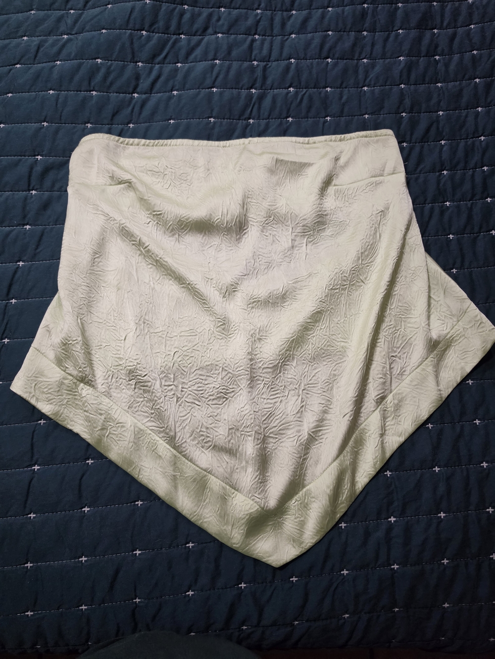 Free People Pale Green Asymmetrical Handkerchief Hem Skirt